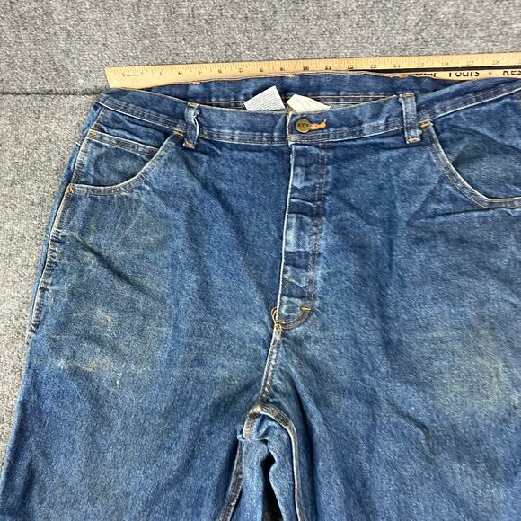 Indura Westex FR Jeans Mens 40x30 Flame Resistant Denim Workwear Carpenter Blue - Picture 8 of 9